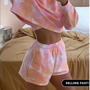 Sarah’s Day x White Fox - Tie-Dye Lounge Shorts